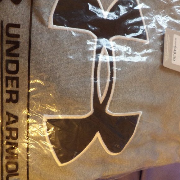UNDER ARMOUR UA GREY HOODIE ~ 100% Polyester ~ Size: Large New without Tags - Picture 3 of 14